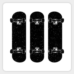 Three Cool Skateboards Sticker